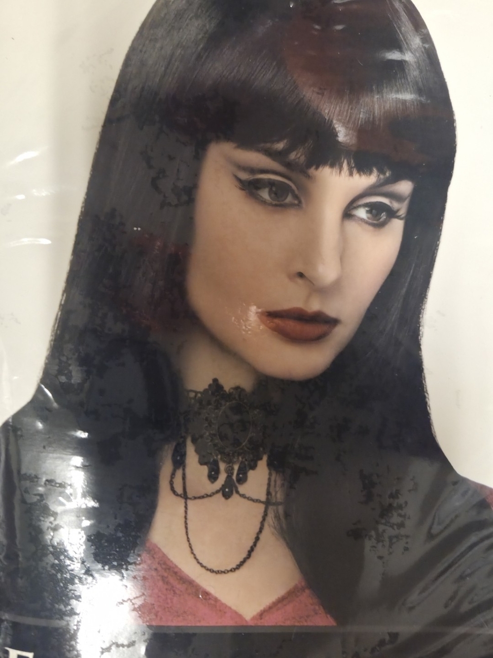 Spirit black wig with bangs #goth #punk #festival